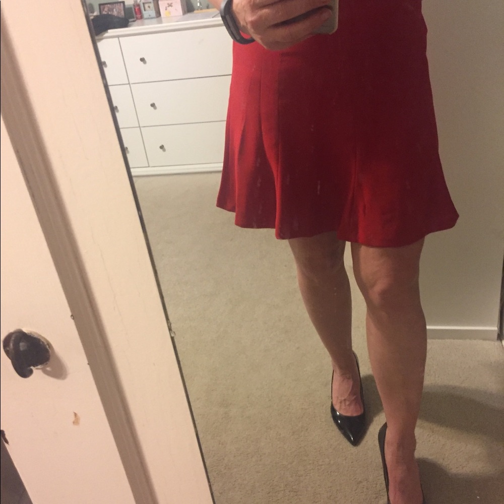 Lauren Ralph Lauren fun and flirty red skirt.